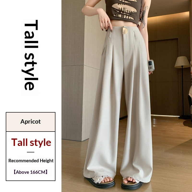 Women’s High-Waisted Wide-Leg Loose Draped Pants