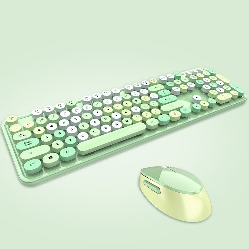 Wireless Keyboard and Mouse Set with 1600DPI Optical and Multimedia Keys