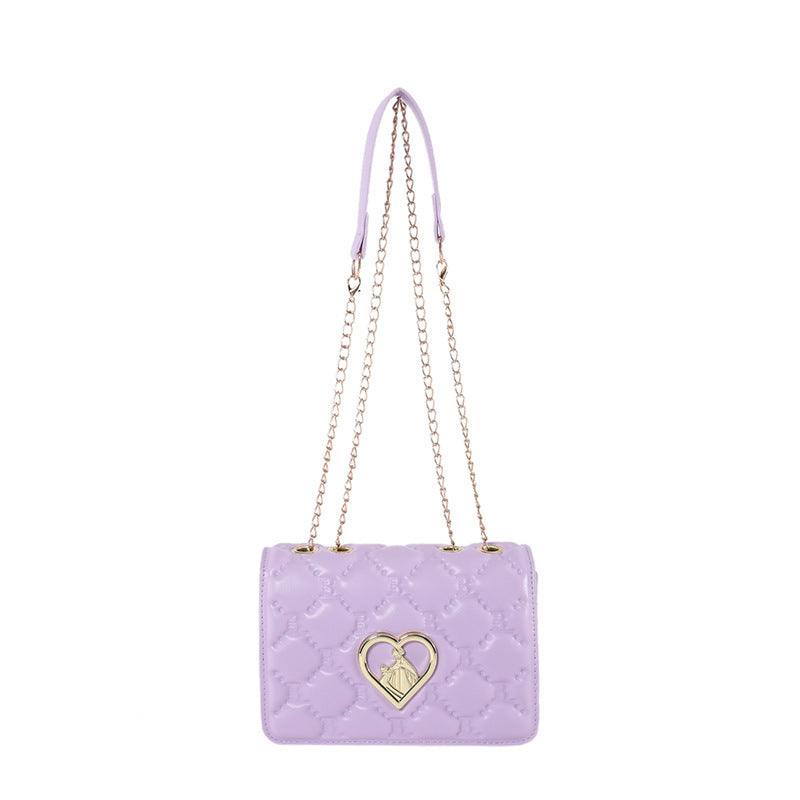 Women's Trendy PU Messenger Bag with Chain Strap 20x13x6cm