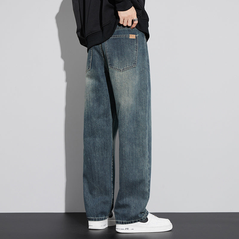 Retro Nostalgic Straight Jeans For Men