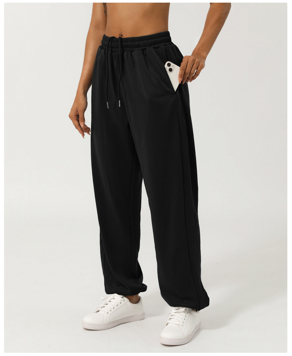 European And American Loose Tappered Track Sweatpants