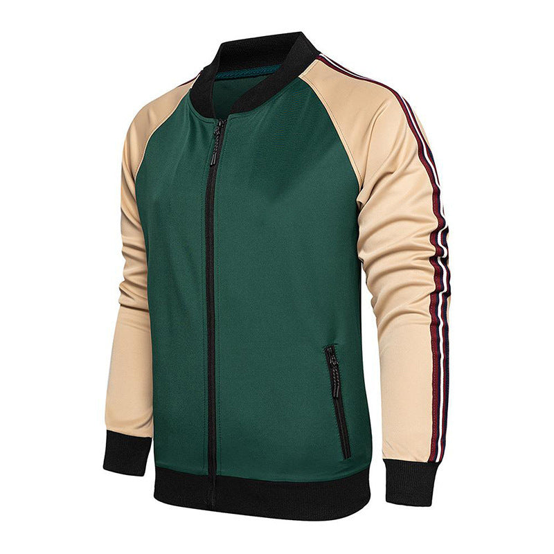 Fashion Retro Color Matching Color Men's Suit