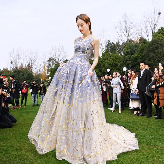 Tail Tie Light Blue Pattern Dinner