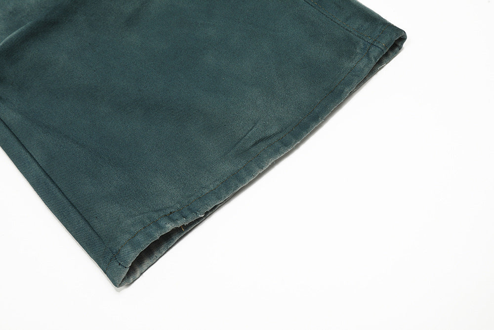 Hand Painted Paint Loose Denim Overalls Men