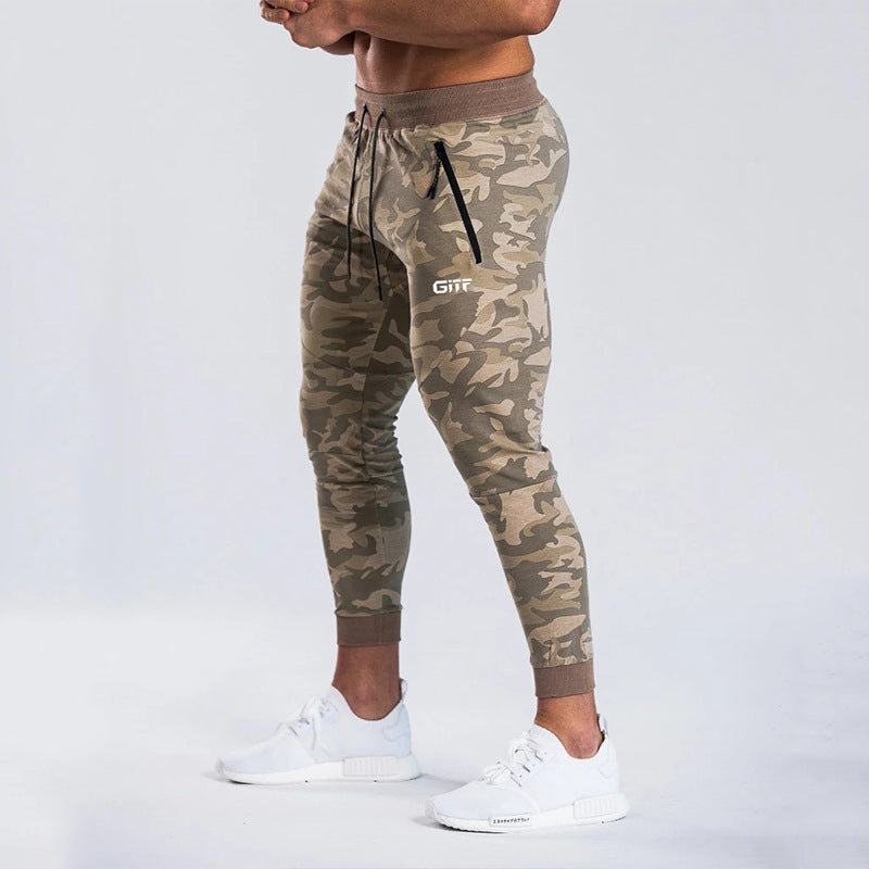 Camouflage Quick Dry Jogging Slim Fit Running Pants for Men