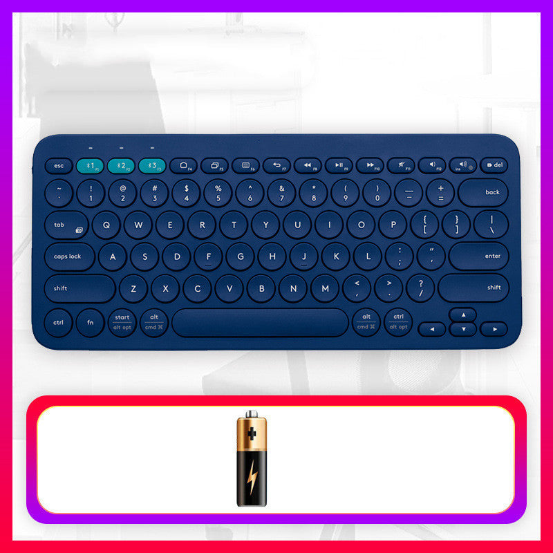 Bluetooth Wireless Keyboard for Mobile, Tablet & Notebook - Universal, ABS, 30x14x3cm, Multi-Color
