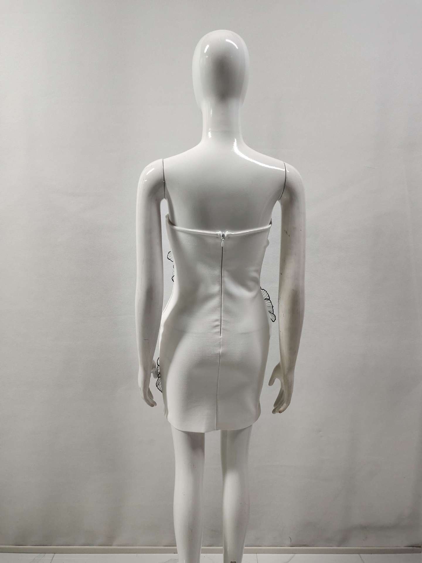 Bandage Decals Elegant Slim Dress