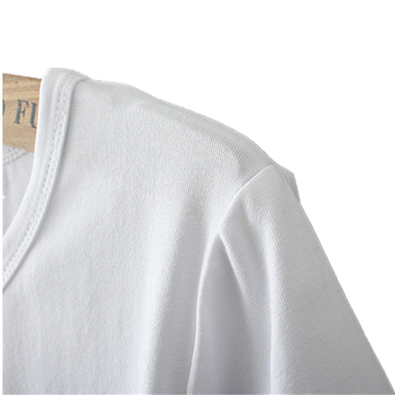 European and American style round neck T-shirt