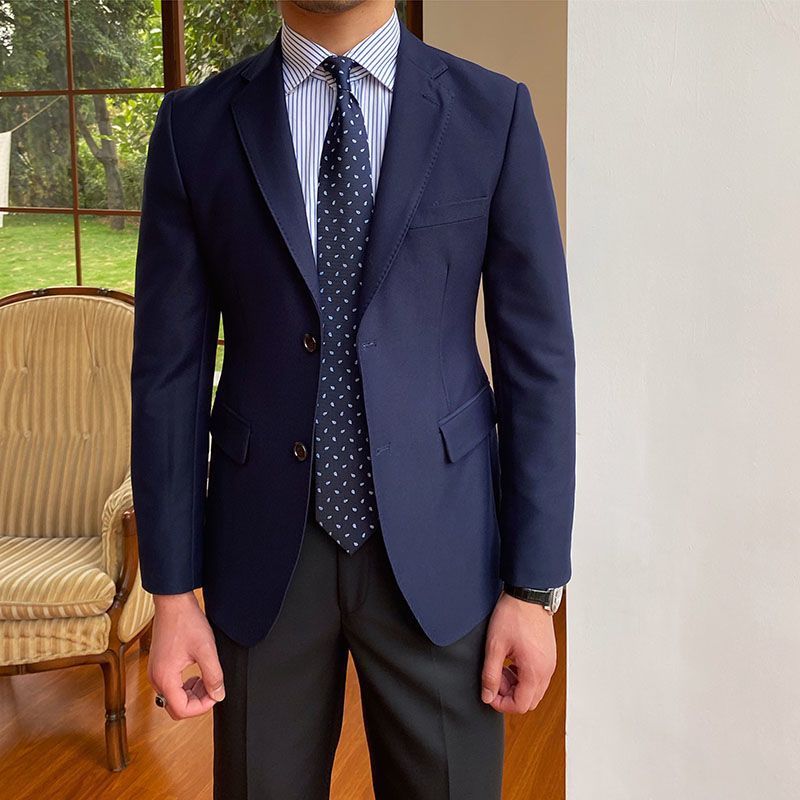 Veste de costume croisée décontractée