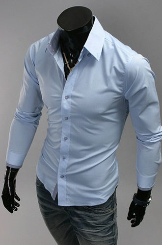 Plaid Casual Plus Size Men's Cotton Shirt