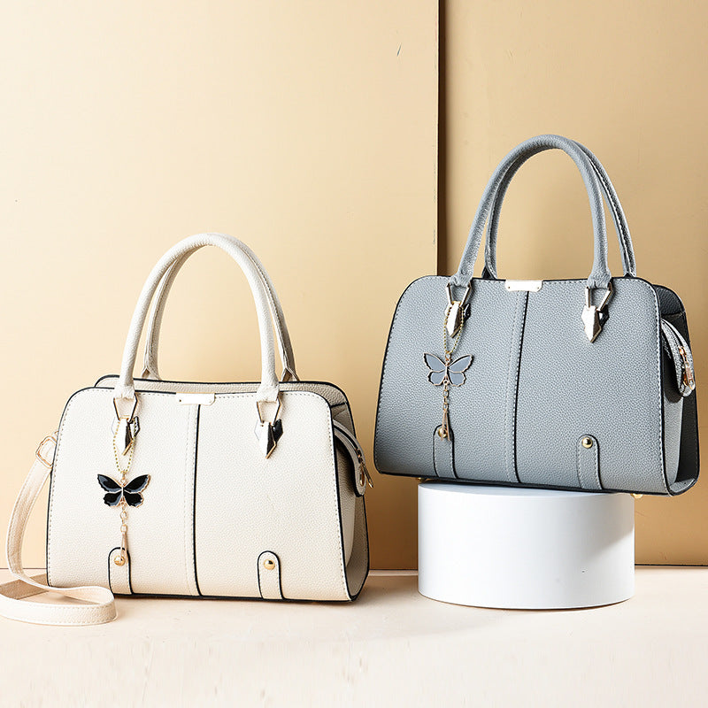 Large Capacity Lychee Pattern Women's Handbag