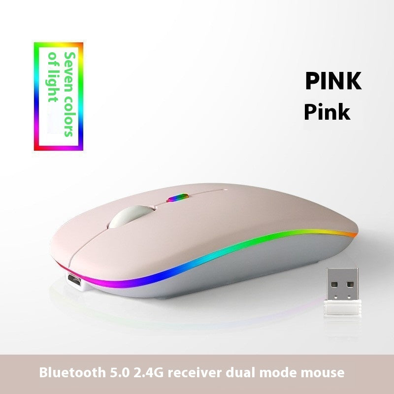 Glowing Bluetooth Self-Charging Mute Mouse