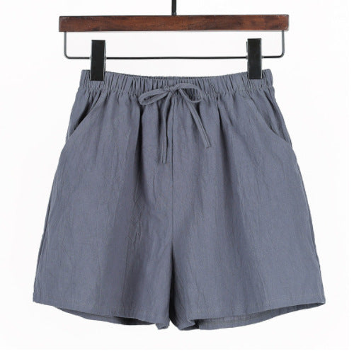 Linen Cotton And Linen Large Size Student Sports And Leisure Shorts