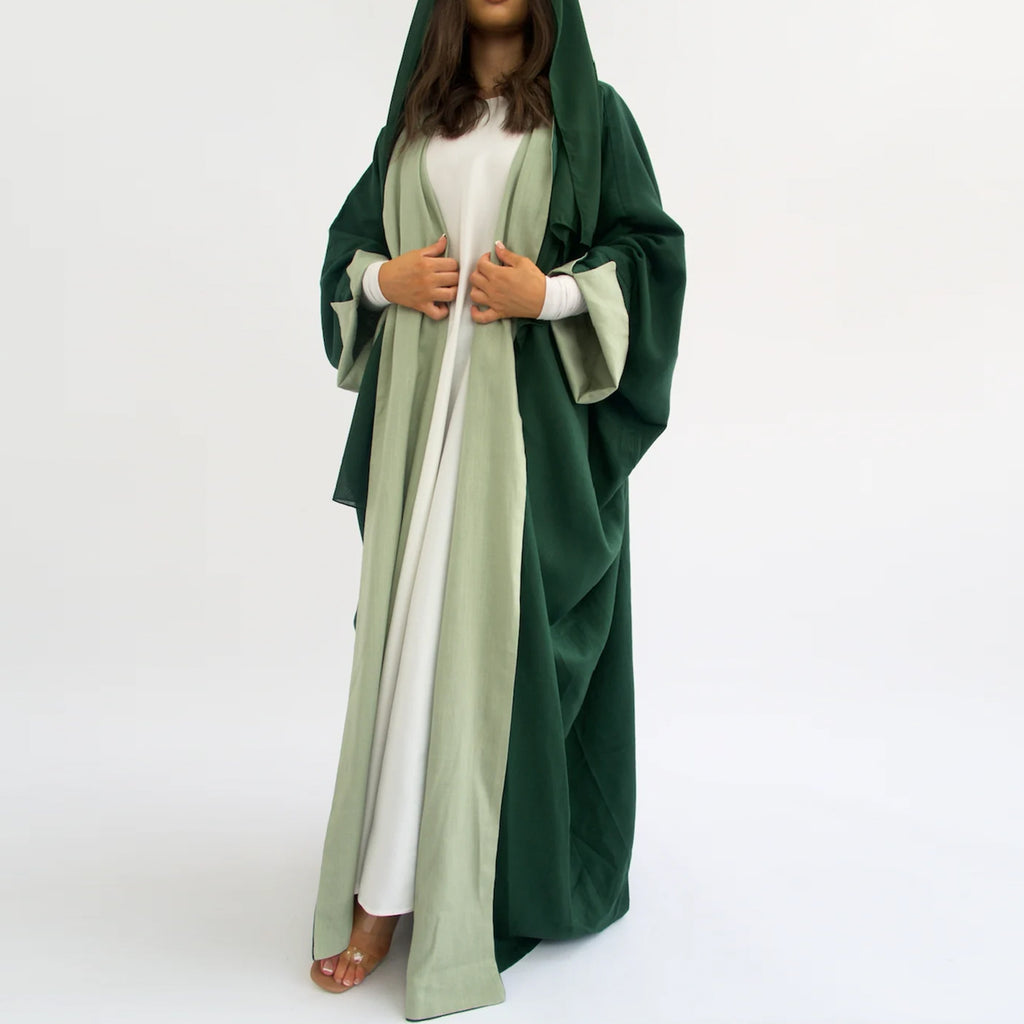 Dubai Turkey Double-Sided Wearable Cardigan Robe in Viscose Fiber