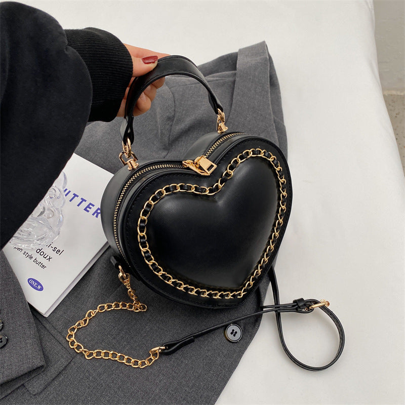 Women's Large Capacity PU Chain Shoulder Messenger Bag
