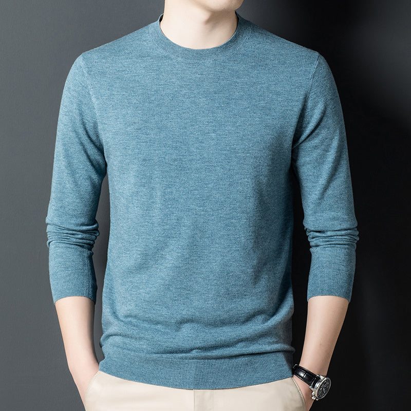 Men's Fashion Casual Pure Cashmere Knitted Bottoming Shirt