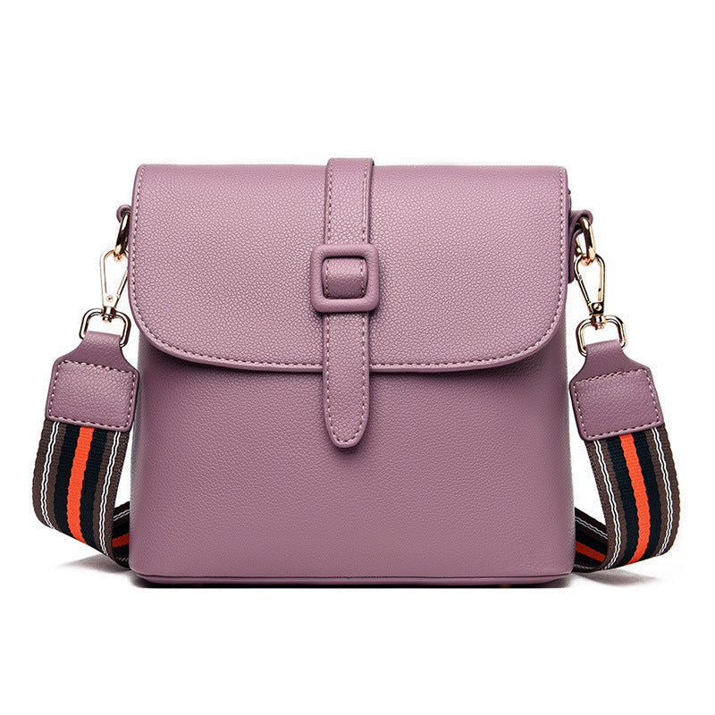 Sac à bandoulière en cuir véritable pour femme 19x20x9cm