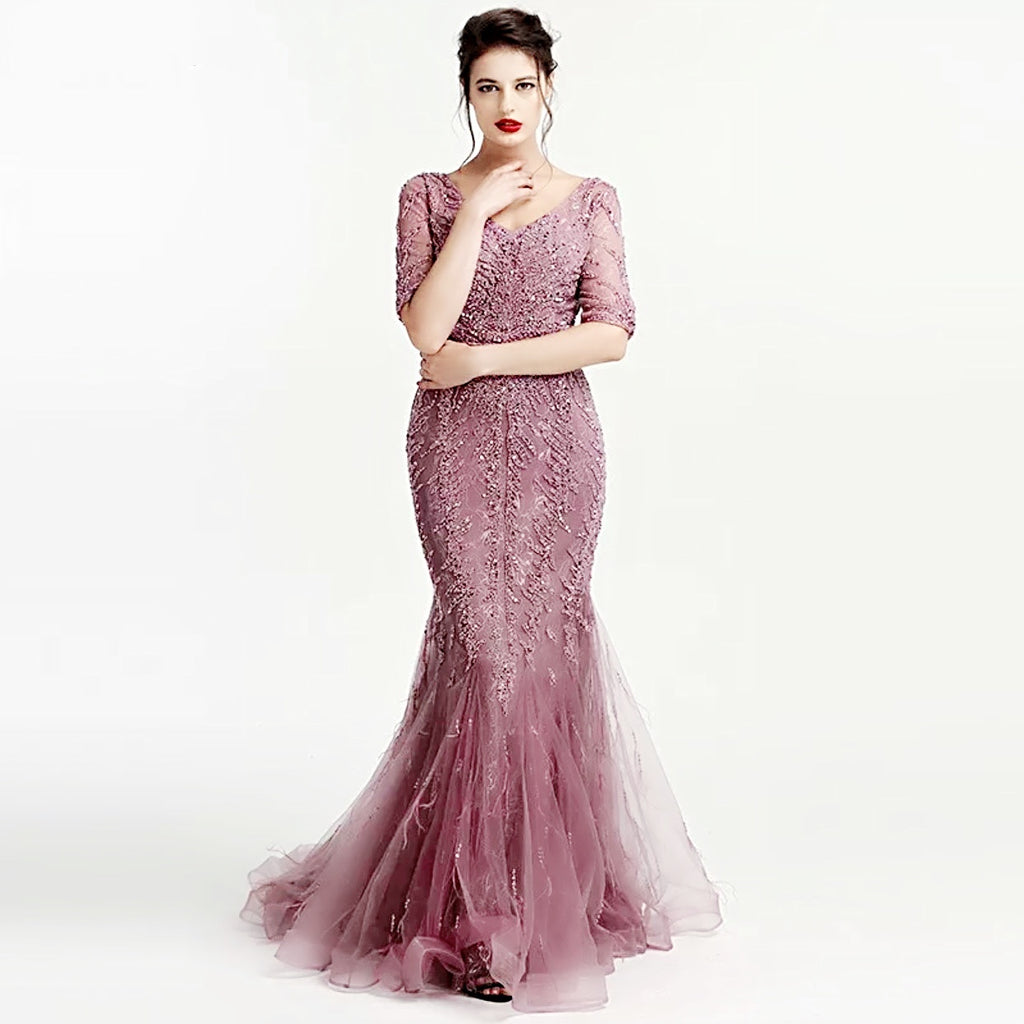Robe de soirée sirène pour femme, disponible en plusieurs couleurs et tailles