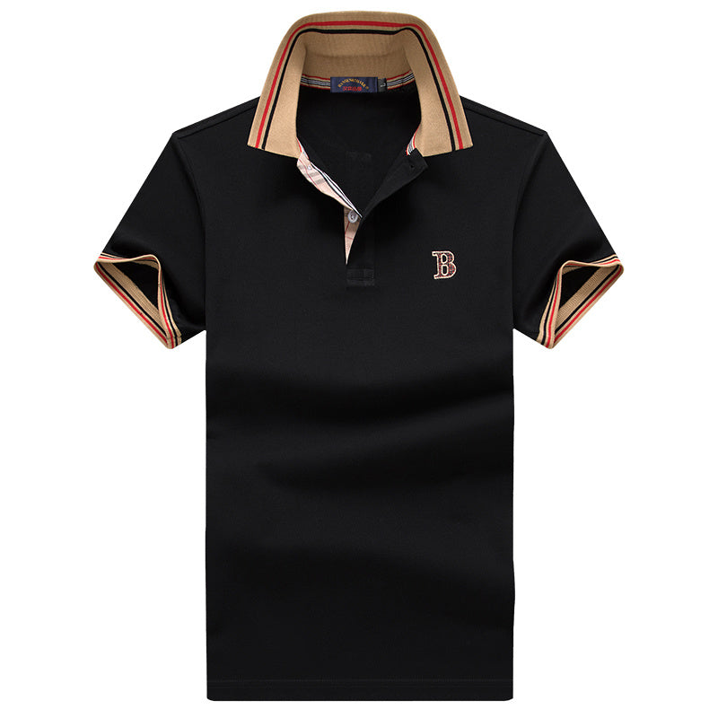 T-shirt d'été à manches courtes en mélange de coton pour hommes