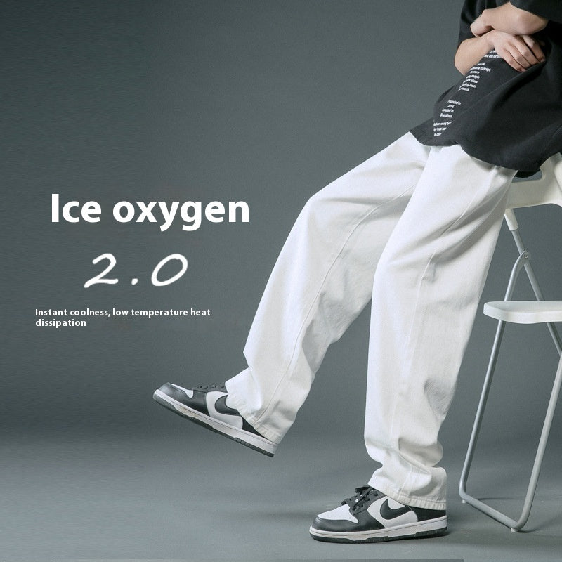 Men's Loose Straight Thin Summer Jeans