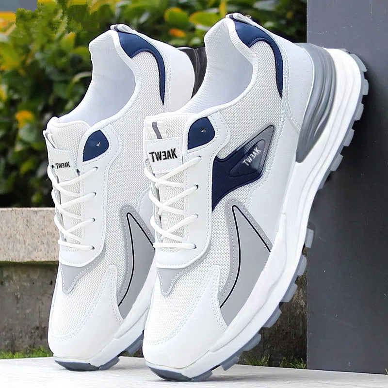Men's Lightweight Breathable Mesh Running Sneakers - Casual Low Top