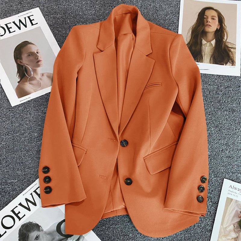 Casual Elegant Women's Business Suit Blazer Polyester