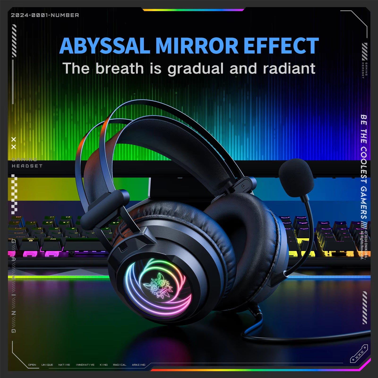 Wireless Gaming Laptop Headphones with Infinite Surround Sound