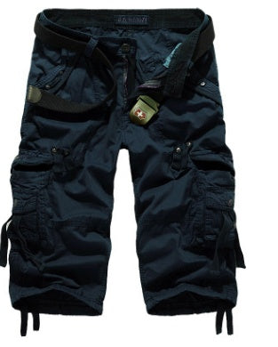 Short de travail multipoches en coton pour hommes