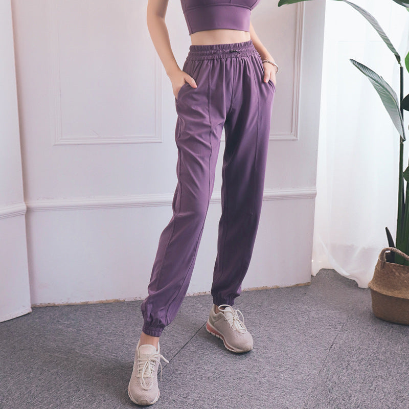 Pantalon Ample Décontracté en Polyester Respirant