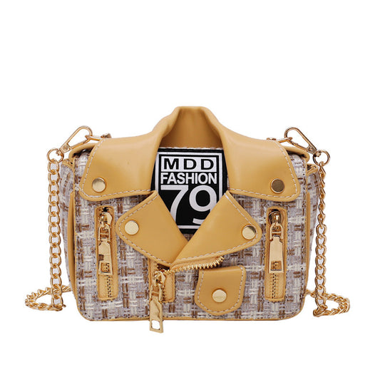Clothes shape bag chain messenger bag