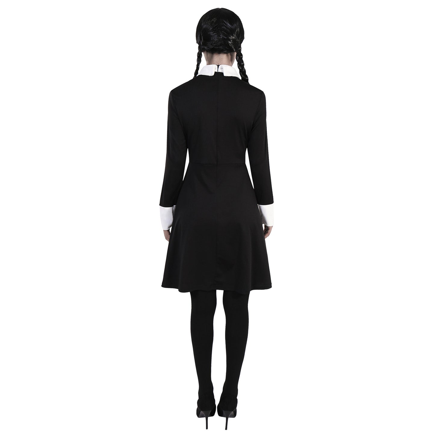 Women's Dark Retro Black Polyester Halloween Dress