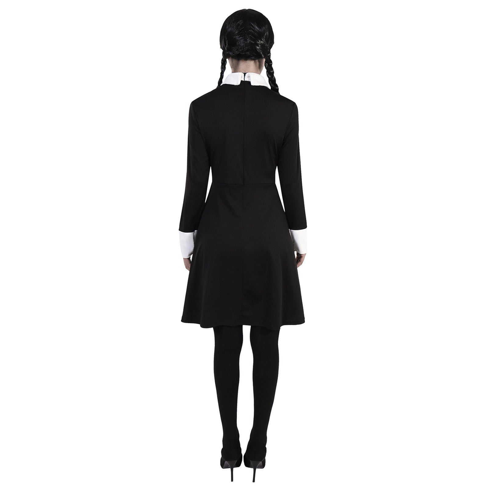 Women's Dark Retro Black Polyester Halloween Dress