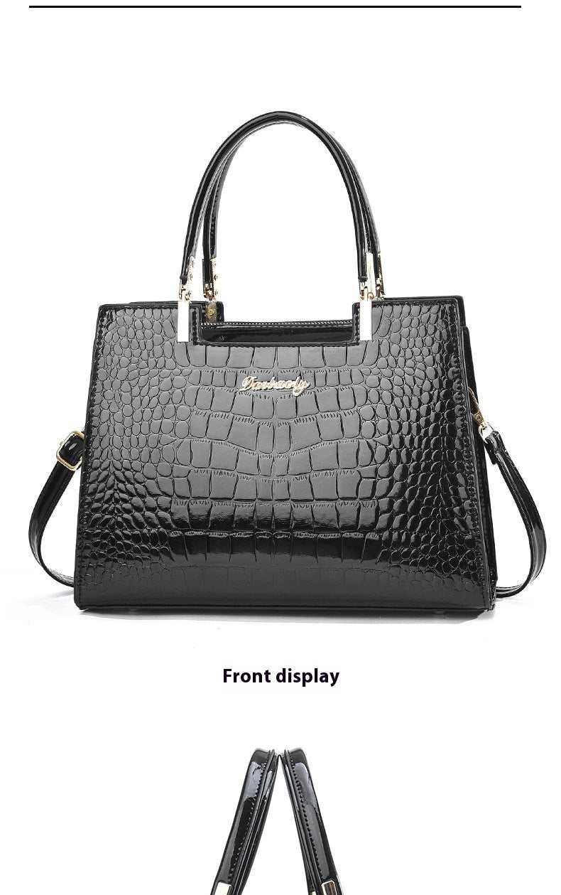 Women's Fashion Patent Leather Shoulder Bag