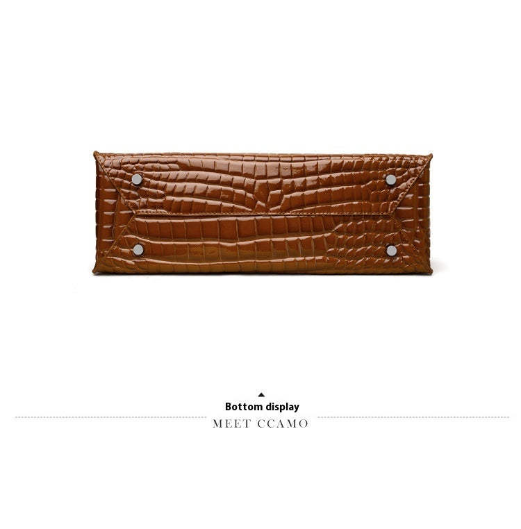 Women's Large Capacity Cowhide Handbag