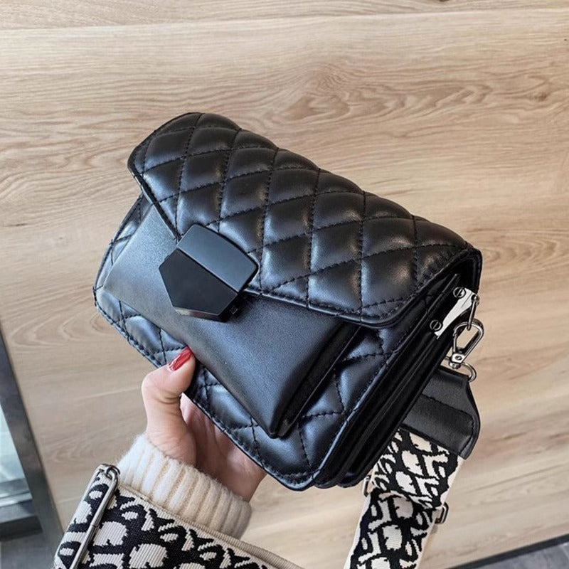 Women's PU Shoulder Bag - All-Match, 20x15x6cm, Black Red White