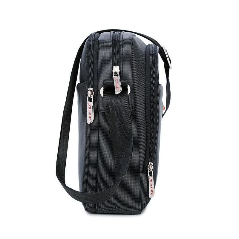 Sac bandoulière messager en toile Oxford pour homme, 10 pouces, taille moyenne