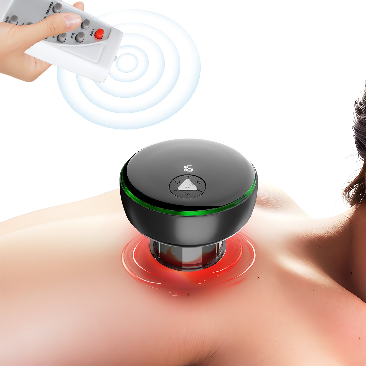 Ventouse intelligente télécommandée Masseur électrique de scraping Gua Sha