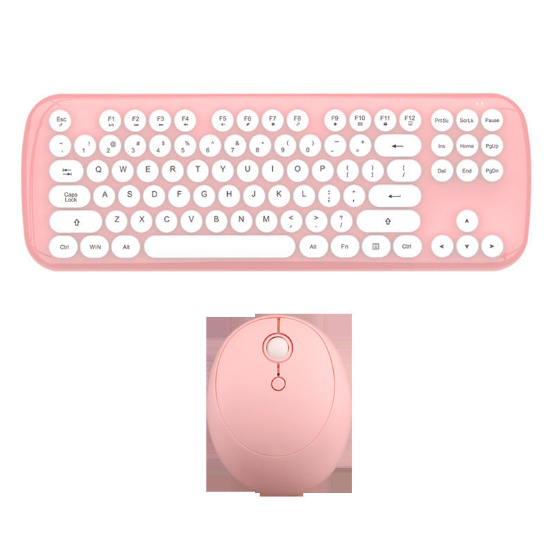Ensemble Clavier et Souris Filles Rétro Sans Fil