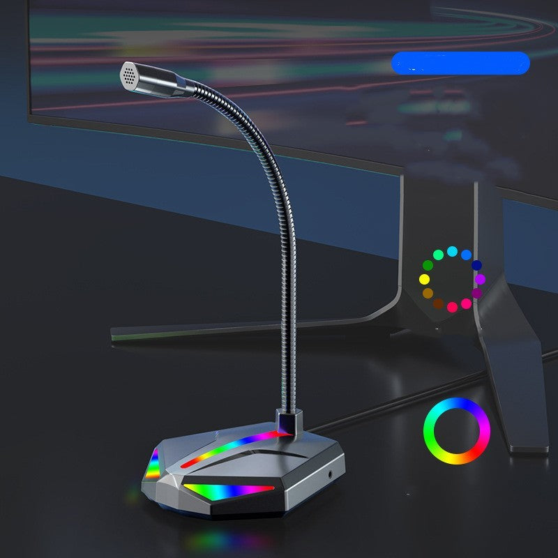 ميكروفون صوتي للألعاب USB للكمبيوتر المحمول من النوع المتحرك