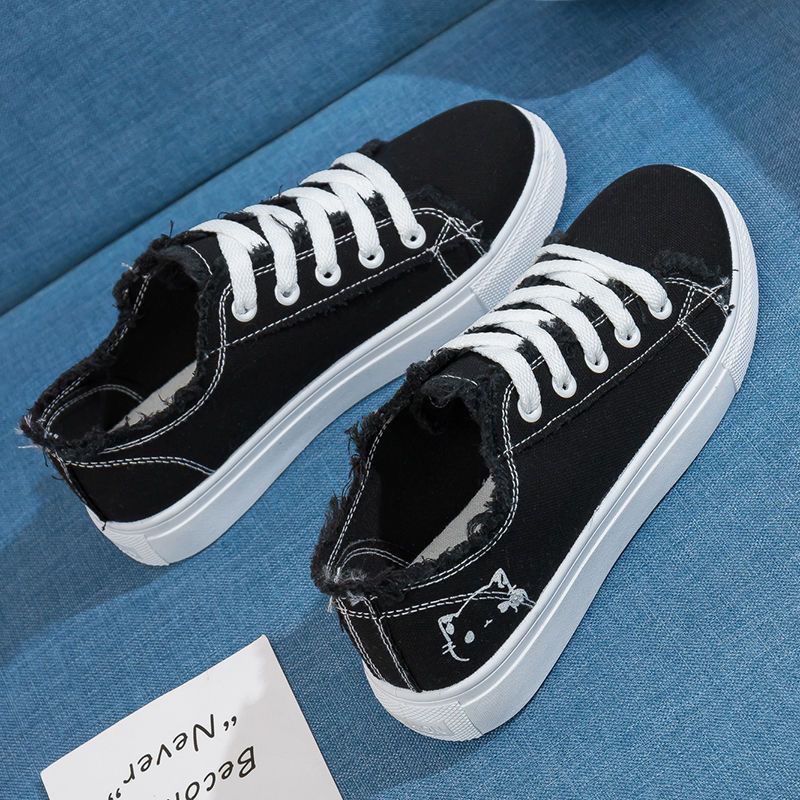 Women's White Canvas Breathable Casual Sports Shoes