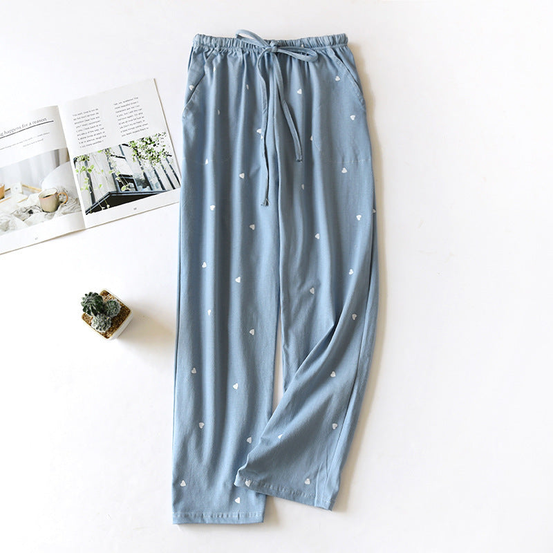 Plus Size Women's Loose Flannel Pajama Pants