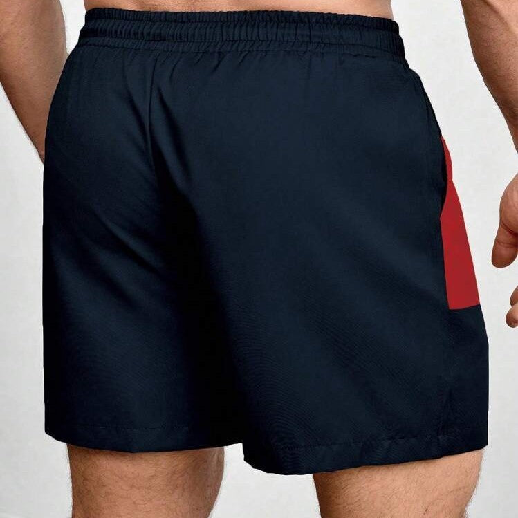 Pantalon décontracté imprimé avec cordon de serrage à la taille et poches en biais