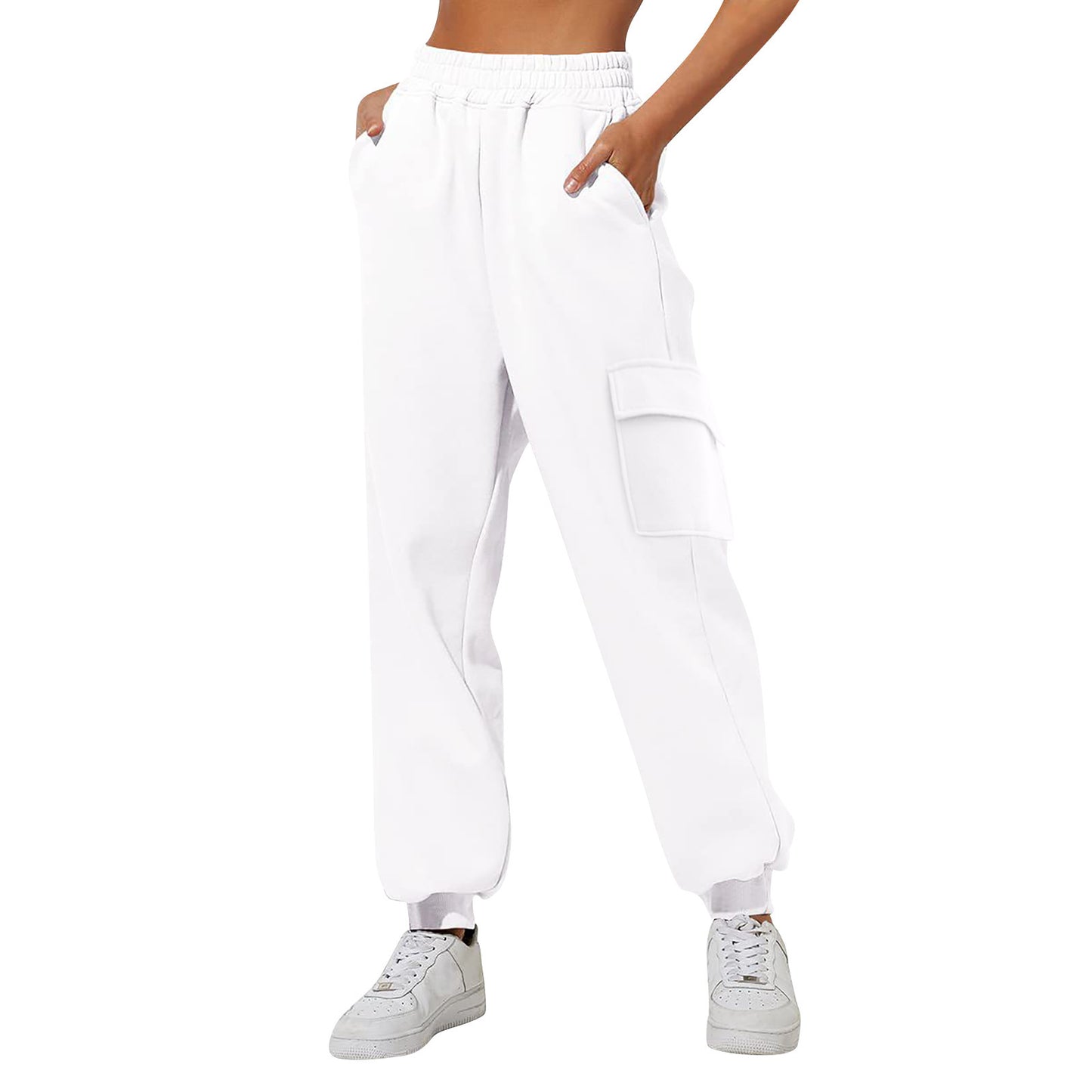 Women's High Waist Loose Sports Comfortable High Waist Velvet Padded Sweatpants
