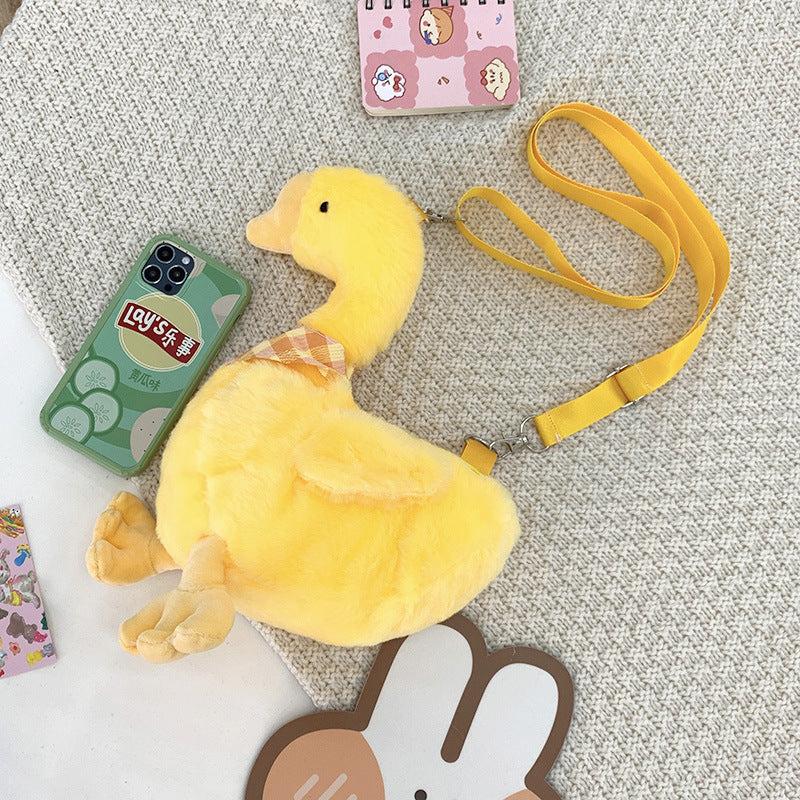 Sac bandoulière en peluche pour femmes