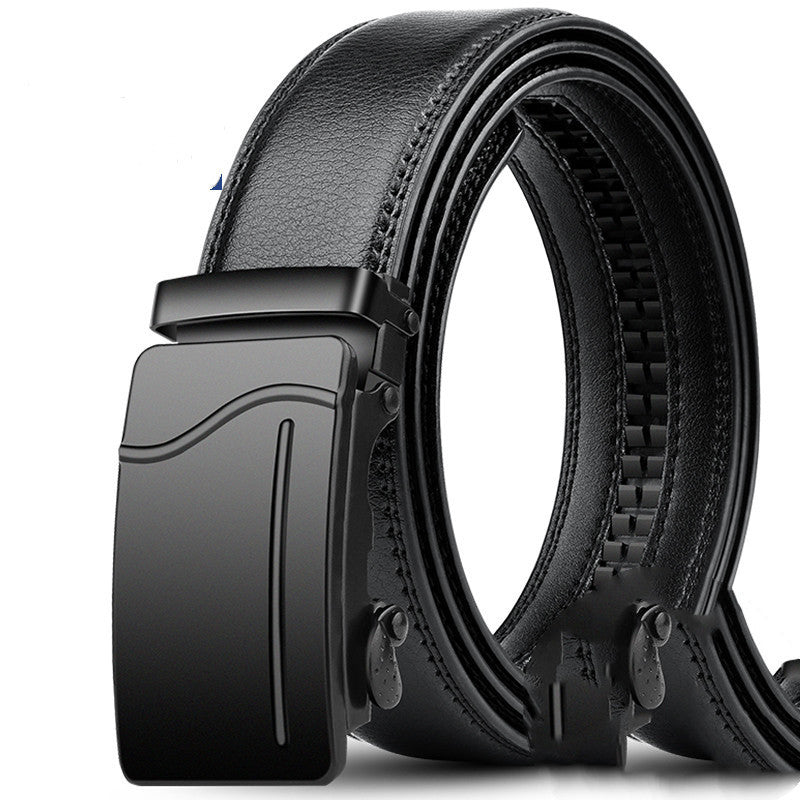 Ceinture homme en cuir de vachette pur avec boucle automatique, 3,5 cm de large, plusieurs tailles et couleurs