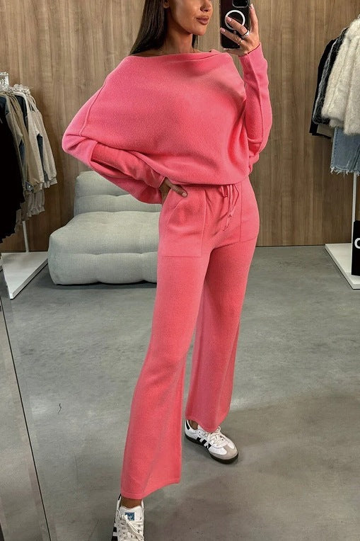 Temperament Casual Two-Piece Suit for Women in Polyester