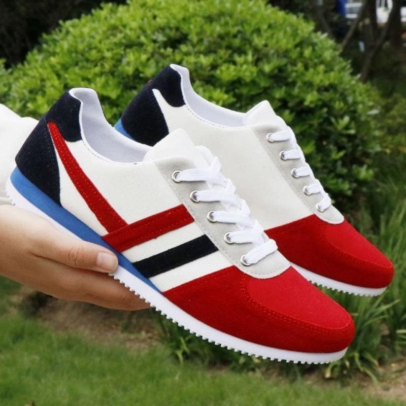 Men's Canvas Casual Shoes Breathable Flat Lace-Up