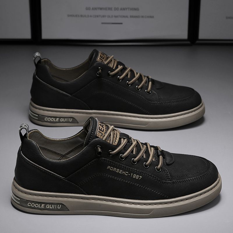 Casual Sports Board Shoes with Breathable PU Upper
