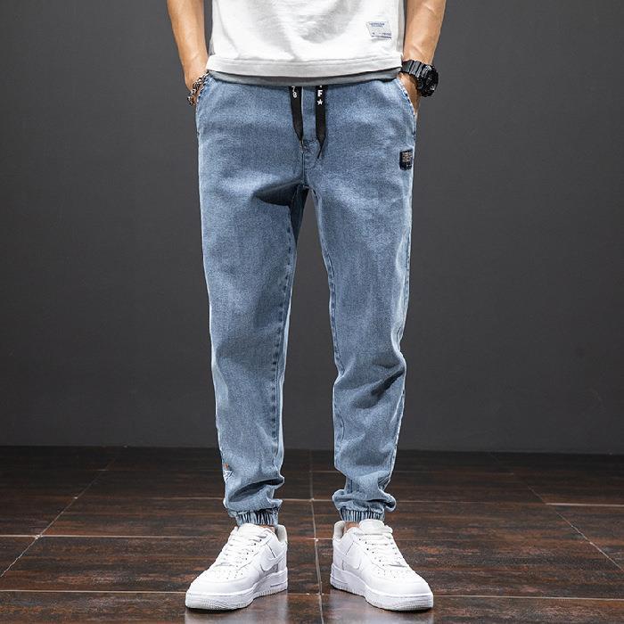 Mens Casual Loose Stretch Cotton Jeans