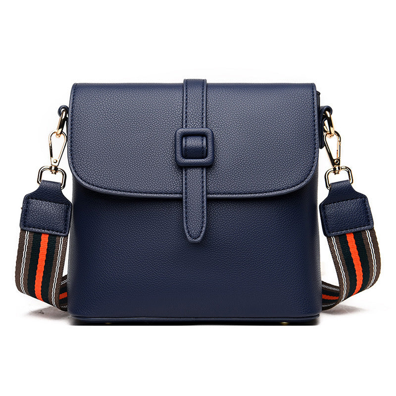 Sac à bandoulière en cuir véritable pour femme 19x20x9cm
